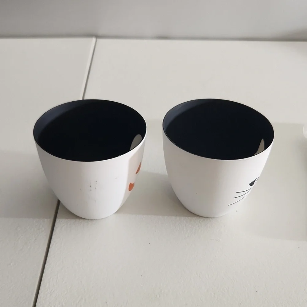Partylite shadow cat cup and pumpkin tealight cup see pics one has marks - Picture 5 of 6